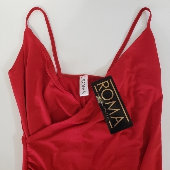 NEW Roma Wrapped Mini Dress Red Large Yandy - Picture 3 of 8